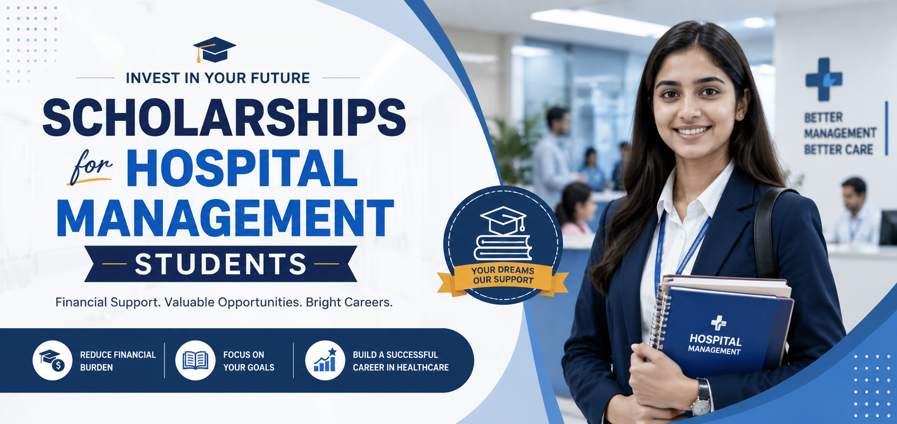 scholarship for hospital management course